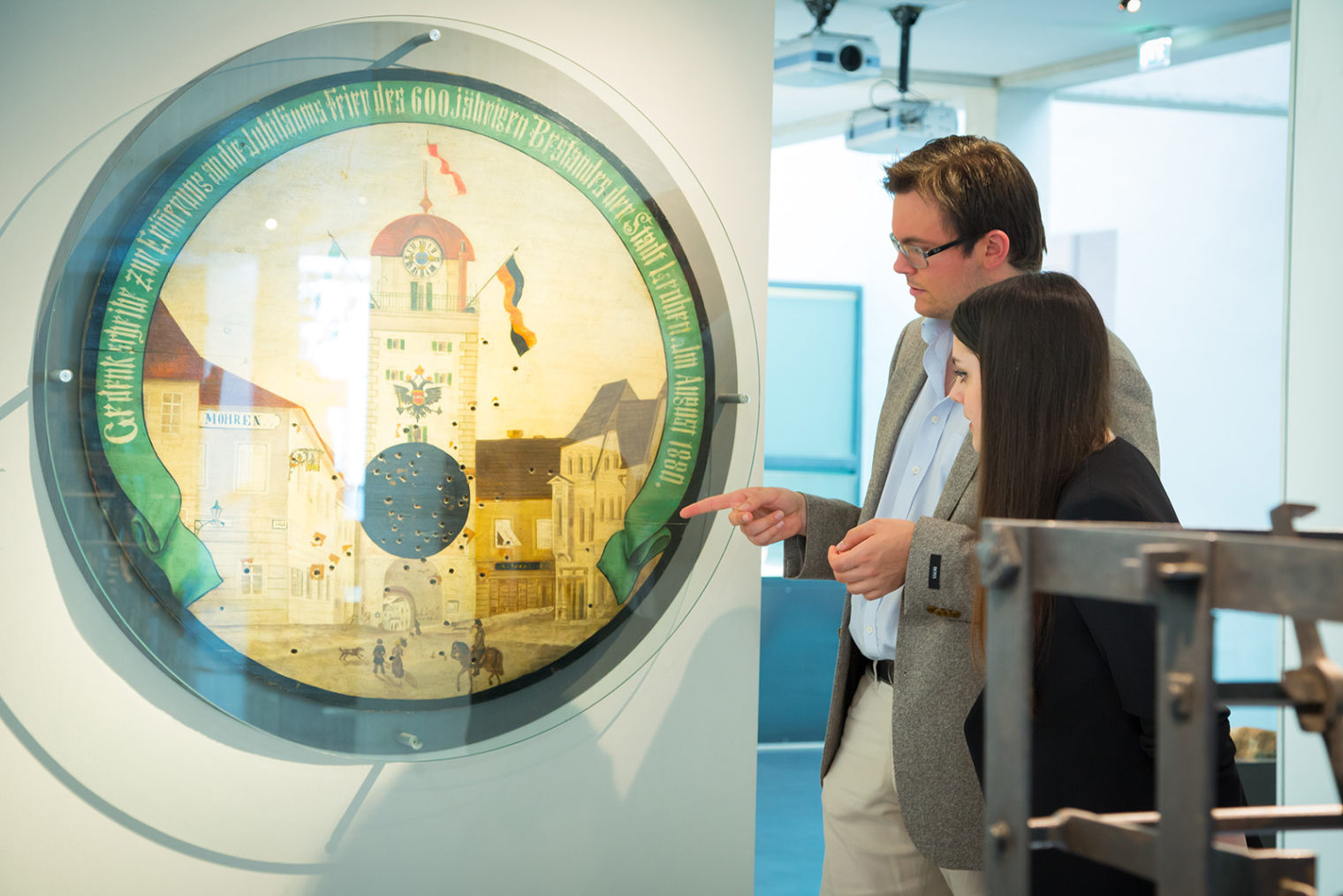 tour at the exhibition Tracks into the past: