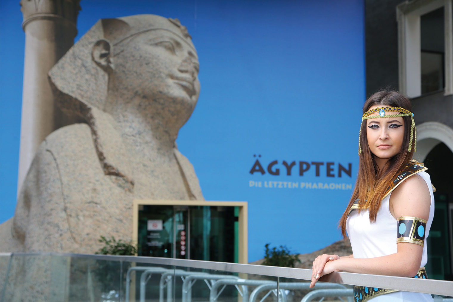 Werbebanner für die Ausstellung Ägypten im MuseumsCenter Leoben