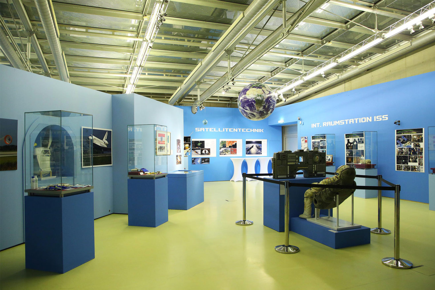 visitors at the Space travel exhibition