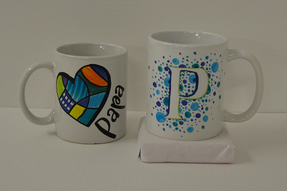 Bemalte Kaffeetasse
